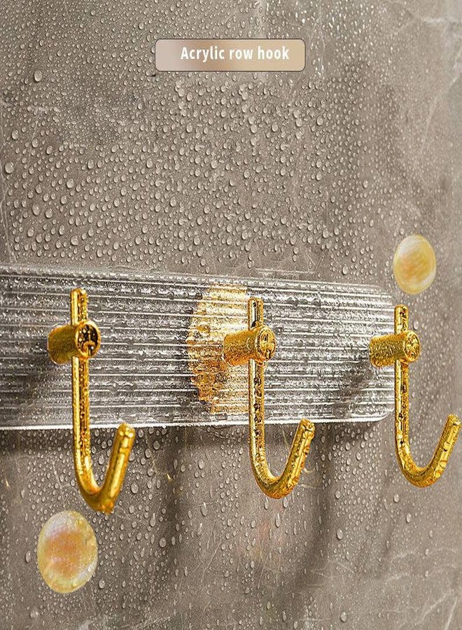 VIHAX Self Adhesive Wall Hook Hanger 6 Hook Door Back Hanger Wall Hook Rail for Kitchen,Bathroom - Image 4
